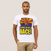 Illegaal is geen Race T-shirt (Voorkant volledig)