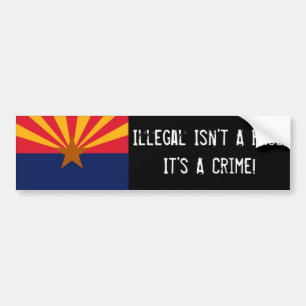 Illegaal is geen ras, het is een misdaadbumperStic Bumpersticker