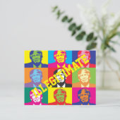 "Illegaal" met regenbooggekleurde Trump-vlakken Briefkaart (Staand voorkant)