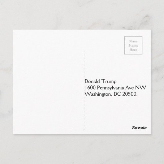 "Illegaal" met regenbooggekleurde Trump-vlakken Briefkaart (Achterkant)