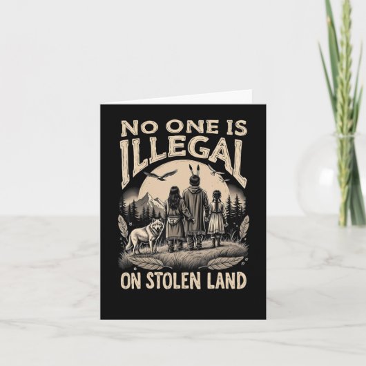 Illegaal op gestolen land 90's kaart (Voorkant)