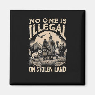 Illegaal op gestolen land 90's magneet
