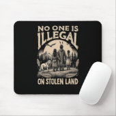 Illegaal op gestolen land 90's muismat (Met muis)