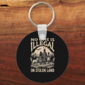 Illegaal op gestolen land 90's sleutelhanger (Voorkant)