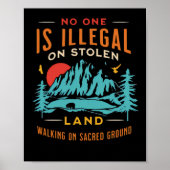 Illegaal op gestolen land  poster (Voorkant)