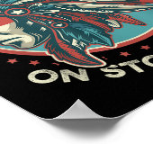 Illegaal op gestolen land tegen Trump-protest Poster (Hoek)