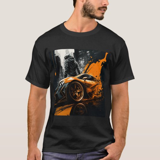 Illegal Street Racing, Black T-shirt (Voorkant)