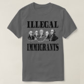 Illegale immigranten t-shirt (Design voorkant)
