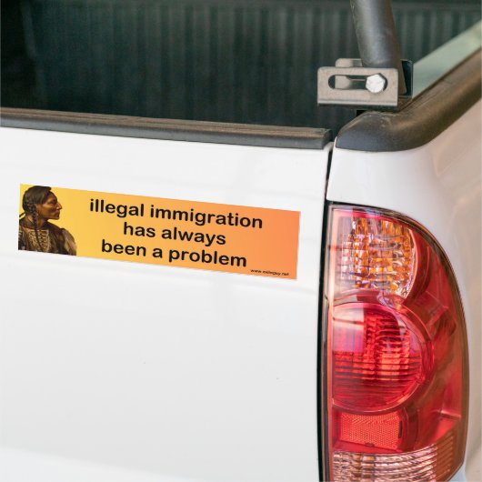 illegale immigratie bumpersticker (Op Truck)