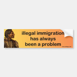 illegale immigratie bumpersticker