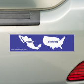 Illegale immigratie "Niet van jullie" Bumpersticke Bumpersticker (Op auto)