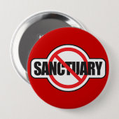 Illegale immigratie stoppen - geen sancties ronde button 4,0 cm (Voorkant /achterkant)