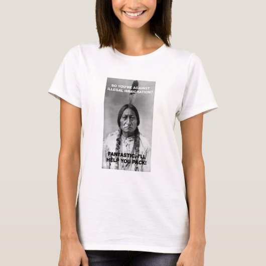 illegale immigratie t-shirt (Voorkant)
