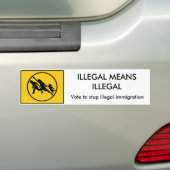 ILLEGALE MIDDELEN ILLEGALE Bumpersticker (Op auto)
