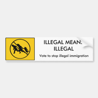ILLEGALE MIDDELEN ILLEGALE Bumpersticker