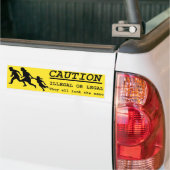 Illegale of legale Bumpersticker voor het overstek (Op Truck)