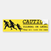Illegale of legale Bumpersticker voor het overstek (Voorkant)