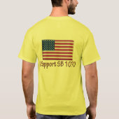 Illegale vreemdeling t-shirt (Achterkant)