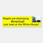 Illegalen vernietigen Amerika Bumpersticker (Voorkant)
