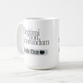 Illegii non carborundum Coffee Mok (Voorkant links)