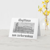 illegius non carborundum kaart (Gele Bloem)