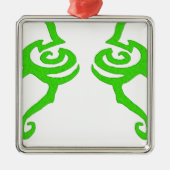 Illidan Rune Design Metalen Ornament (Voorkant)