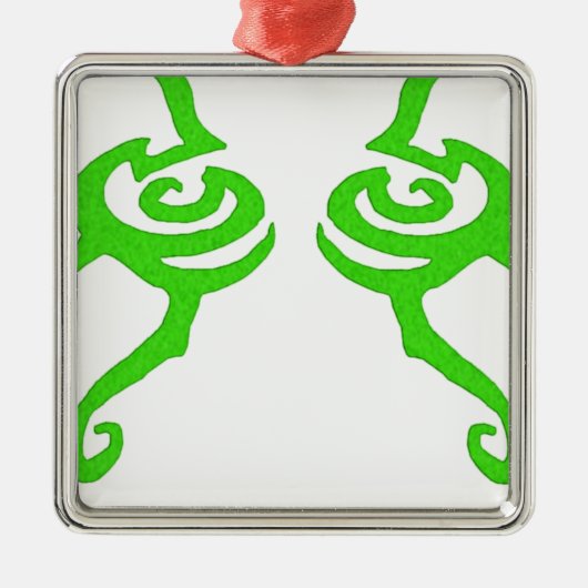 Illidan Rune Design Metalen Ornament (Voorkant)