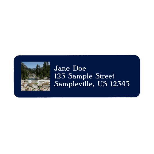 Illilouette Creek in Yosemite National Park Etiket (Voorkant)