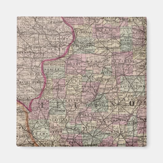 Illinois 10 magneet (Voorkant)