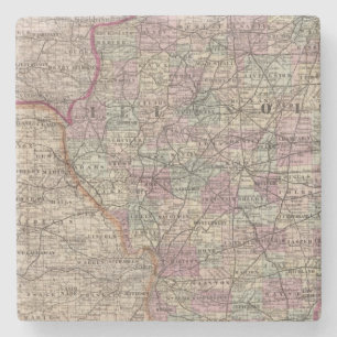 Illinois 10 stenen onderzetter