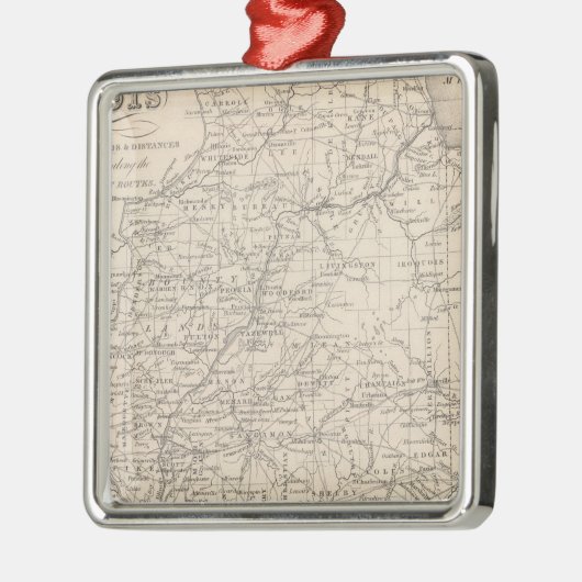 Illinois 12 metalen ornament (Links)