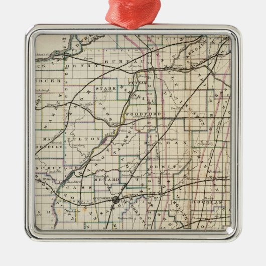 Illinois 13 metalen ornament (Voorkant)
