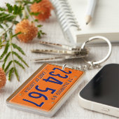 Illinois 1969  License Bord Sleutelhanger (Voorkant Rechts)