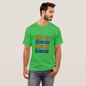 illinois 1 t-shirt (Voorkant volledig)