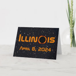 Illinois 2024 totale zonsverduistering kaart