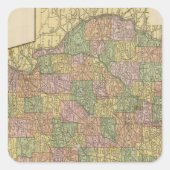 Illinois 2 vierkante sticker (Voorkant)