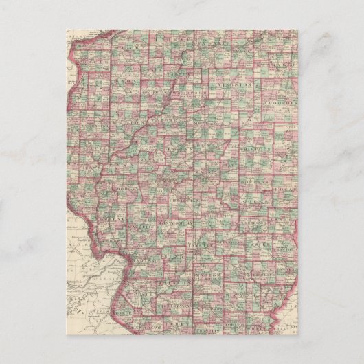 Illinois 3 briefkaart (Voorkant)