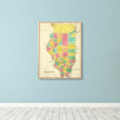 Illinois 4 canvas afdruk (Insitu (Houten vloer))