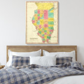 Illinois 4 canvas afdruk (Insitu (Slaapkamer))