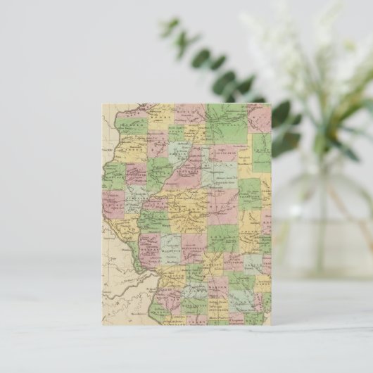 Illinois 6 briefkaart (Staand voorkant)