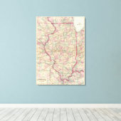Illinois 6 canvas afdruk (Insitu (Houten vloer))