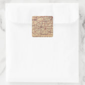 Illinois 8 vierkante sticker (Tas)