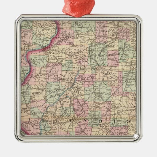 Illinois 9 metalen ornament (Voorkant)