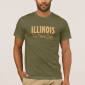 ILLINOIS aangepaste tekstkleding T-shirt (Voorkant)