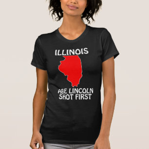 Illinois - Abe Lincoln Schoot Eerst T-shirt