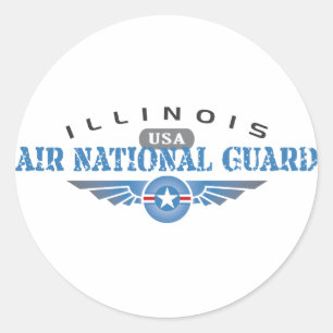 Illinois Air National Guard - Verenigde Staten Ronde Sticker