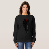 Illinois Amerikaanse vlaggenstaat kaart Pride Patr Trui (Voorkant volledig)