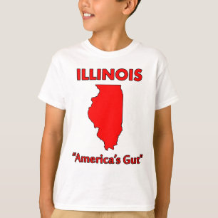 Illinois - Amerika's buik T-shirt
