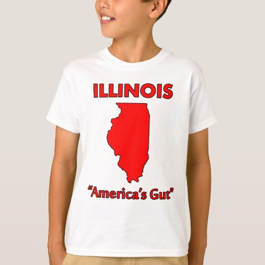 Illinois - Amerika's buik T-shirt (Voorkant)