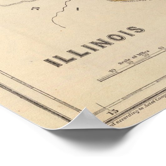 Illinois Atlas Map Poster (Hoek)